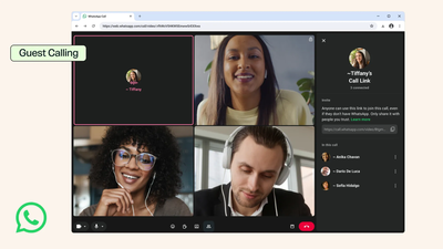WhatsApp brings guest calling, lets people without an account join calls through a link