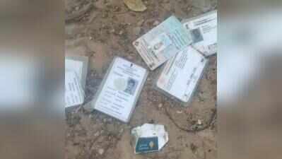 Hundreds of voter IDs, Aadhaar, PAN cards burnt in Hassan