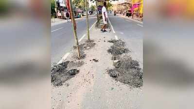 Road dug up for Puja pandal triggers outrage in Silchar