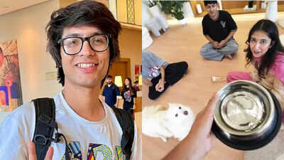 Sourav Joshi called ‘misogynist’: YouTuber faces backlash after wife Avantika Bhatt is dared to drink from pet dog Oreo’s bowl
