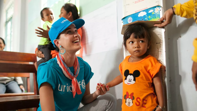 Katy Perry has supported UNICEF since 2013; from visiting vulnerable children in Madagascar to backing global vaccine access and emergency relief