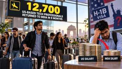 12,700 US-based tech professionals returned to India in 9 months; 2026 may beat last year's record as H-1B visa uncertainty grows, but returnees face steep salary cuts at home