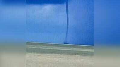 Waterspout near Gangasagar bathing ghat triggers panic