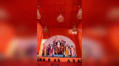 Jaipur pujas blend dhaak, bhog with eco-friendly pandals
