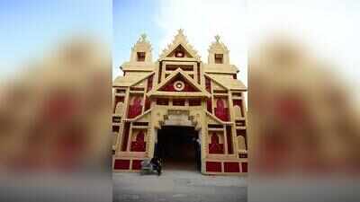 Jaipur pujas blend dhaak, bhog with eco-friendly pandals