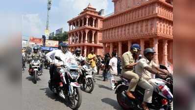 Ranchi police conduct flag marches to boost Durga Puja security