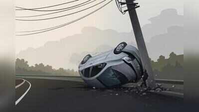Driver dies of heart attack at wheel, car hits pole in Pune; 2 women injured