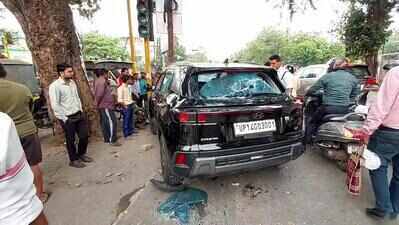 SUV rams schoolboy, then hits lawyer, car & pole
