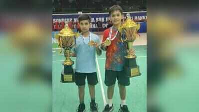 All India Sub-Junior (U-13) Ranking Badminton: Rajasthan pair Rakshit Singh Mehra-Lokesh Gurjar wins U-13 boys doubles title