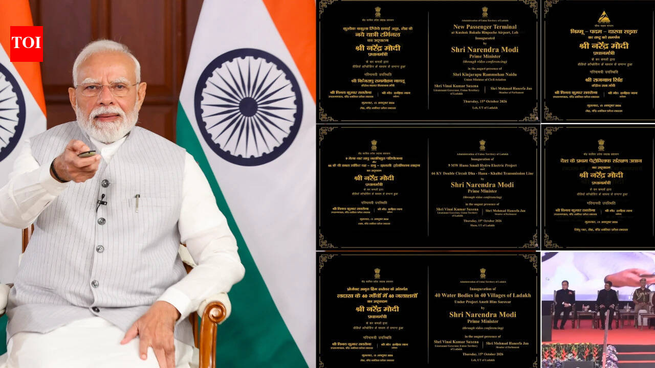 PM Modi launches Ladakh projects worth Rs 3,350 crore