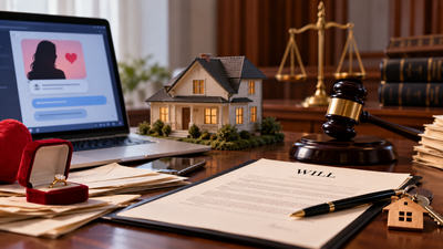 An 84-year-old Australian pensioner left his home to an online wife he never met; a court ruled she did not exist and awarded his estate to his daughter