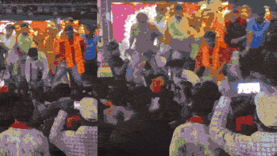 ‘Muslim youths at venue’: Right-wing groups disrupt garba event, Congress leader shoved on stage
