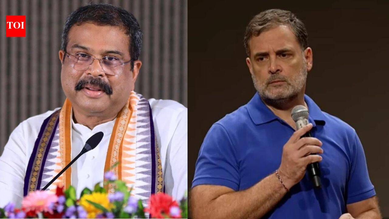 Dharmendra Pradhan attacks Rahul Gandhi over regime change remark
