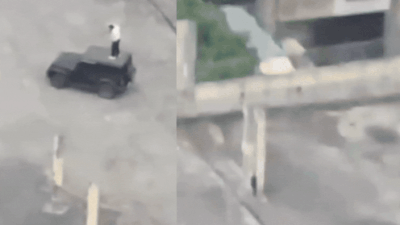 Thar on 7-storey rooftop! Noida police arrest 2 Delhi men after stunt video goes viral