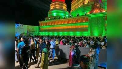 Silchar, Udharbond light up as revellers flood pandals
