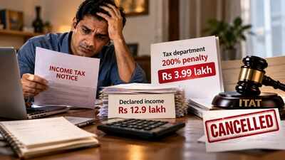 Man skipped filing ITR and got tax notice so he declared Rs 12.9 lakh income; department imposed 200% penalty of Rs 3.99 lakh on taxable amount, but ITAT cancels it