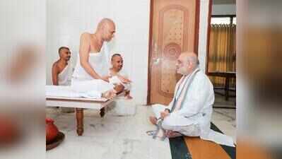 Amit Shah visits Jain derasars, offers prayers at Rupal temple