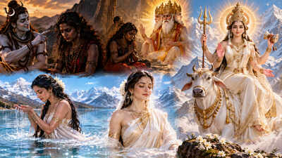Why Parvati turned moon-white: Mahagauri and the lake of the mind