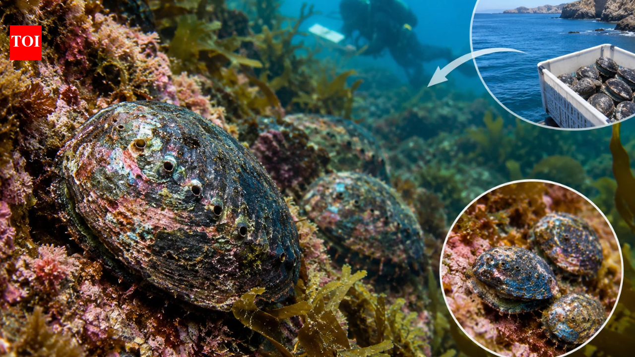 In 2023, California scientists moved 246 endangered black abalone to a protected coastline; three years later, site counts rose from 54 to 302, density hit 1 per sq metre and juveniles appeared
