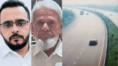 Car spins out of control, crashes into divider on Purvanchal Expressway; father, son killed