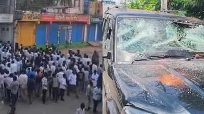 TDP, YSRCP clash during poll nominations in Andhra's Kadapa; police fire 6 rounds in ex-CM Jagan Mohan Reddy’s home turf