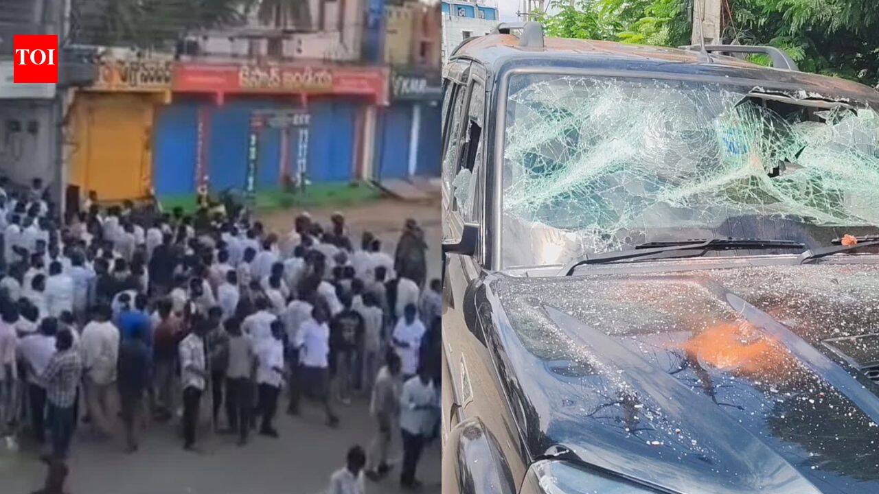 TDP, YSRCP clash during Andhra poll nominations; police fire 6 rounds in Jagan’s turf