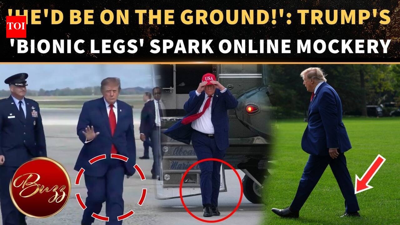 'CAN REALLY SEE BRACES': Trump's STUMBLE Sparks Internet MELTDOWN ...