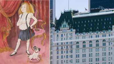 A famous Eloise portrait vanished from New York’s Plaza Hotel in 1960, later turned up frameless in a dumpster and spent about 50 years rolled in illustrator Hilary Knight’s closet before selling at Bonhams for $100,000