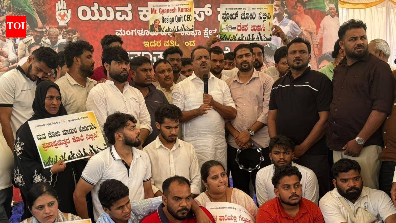 Youth Congress stage overnight protest in Ullal over SIR, seek ...