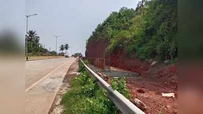 Retaining wall to curb landslide risk in Vathadev bypass
