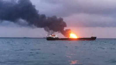 Two oil tankers on fire after hitting mines: Iran’s Guards