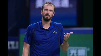 ‘I will retire’: Daniil Medvedev threatens umpire in dramatic Shanghai Masters loss - Watch