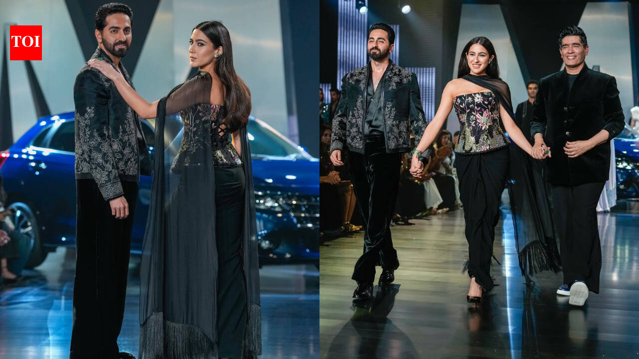 Ayushmann and Sara Steal Show at Manish Malhotra’s Runway Event