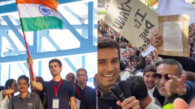 Dhruv Rathee flies to London and joins ‘Jantar Mantar’ protest