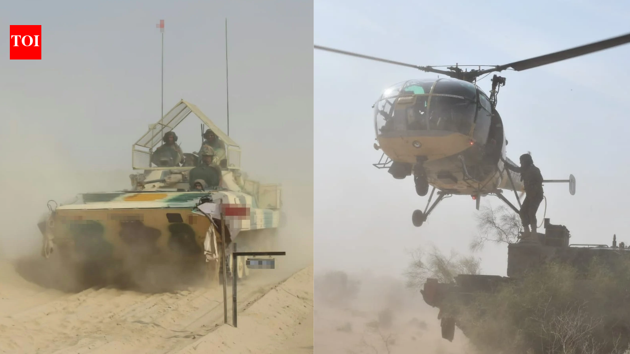 Indian Army conducts Exercise Akhand Prahar-II in Jaisalmer to boost ...