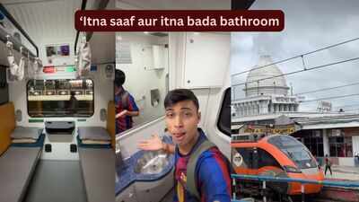 Vande Bharat Sleeper feels like a ‘5-star property’; ‘itna saaf aur itna bada bathroom': Vlogger’s honest review after his ride