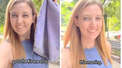 ‘Less than a minute from home’: US woman in Delhi shares her kirana store visit, and the internet has a lot to say about India's local shops
