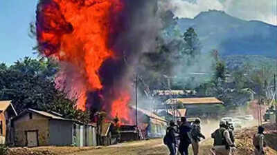 Manipur in turmoil again: 15 houses torched in Kamjong; 1 killed, several injured in gun attack