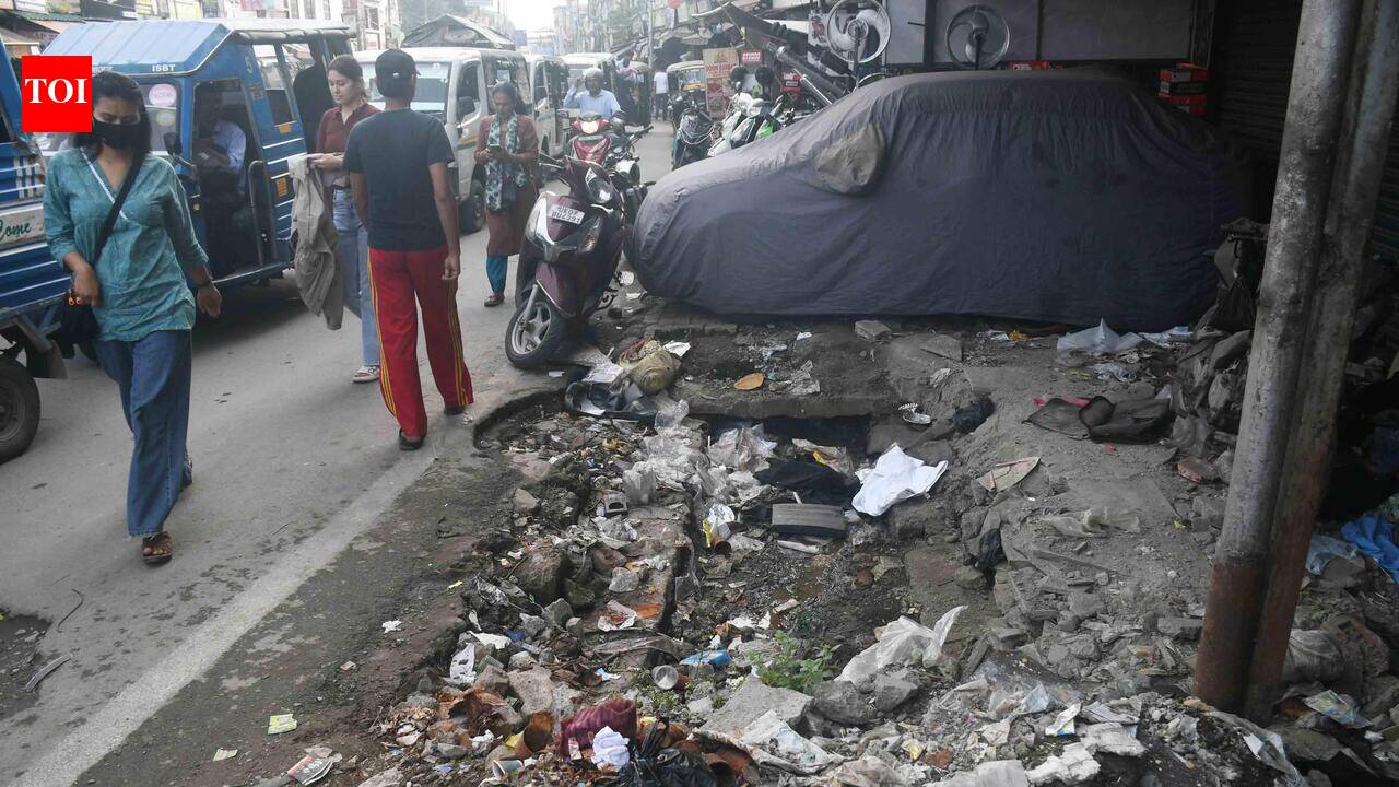 8 months on, open drain on Gandhi Road raises safety concerns
