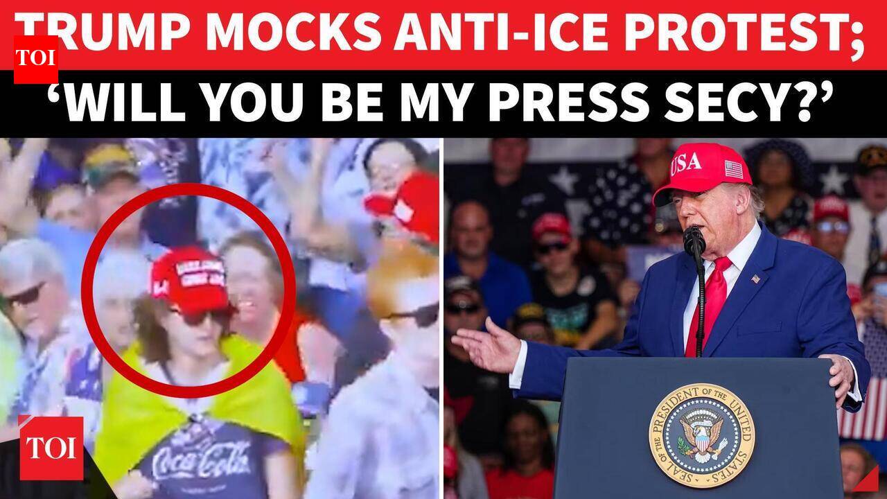 ‘Who's That Young Lady?': Trump Praises ‘Yellow Cape’ Woman Hitting ...