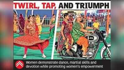 Swordplay on garba beats, women power on display at Akola events
