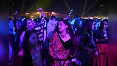 Full-on footfall at 'Garba Grih’