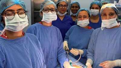 AIIMS removes uterus of 98-cm-tall woman through keyhole surgery