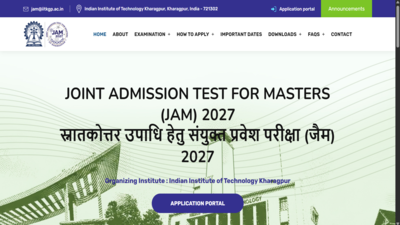 IIT JAM 2027 registration ends today at jam.iitkgp.ac.in; direct link to apply here