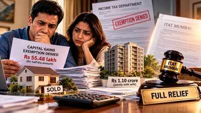 Man sold his house and bought a Rs 1.10 crore flat jointly with wife; income tax department denies Rs 55.48 lakh capital gains exemption for half the amount, but ITAT Mumbai gives full relief