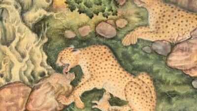 Around 1575, a Mughal artist painted a cheetah family on cloth during Akbar's reign; about 450 years later, the tiny work from Prince Sadruddin Aga Khan's collection sold for nearly Rs 120 crore in London