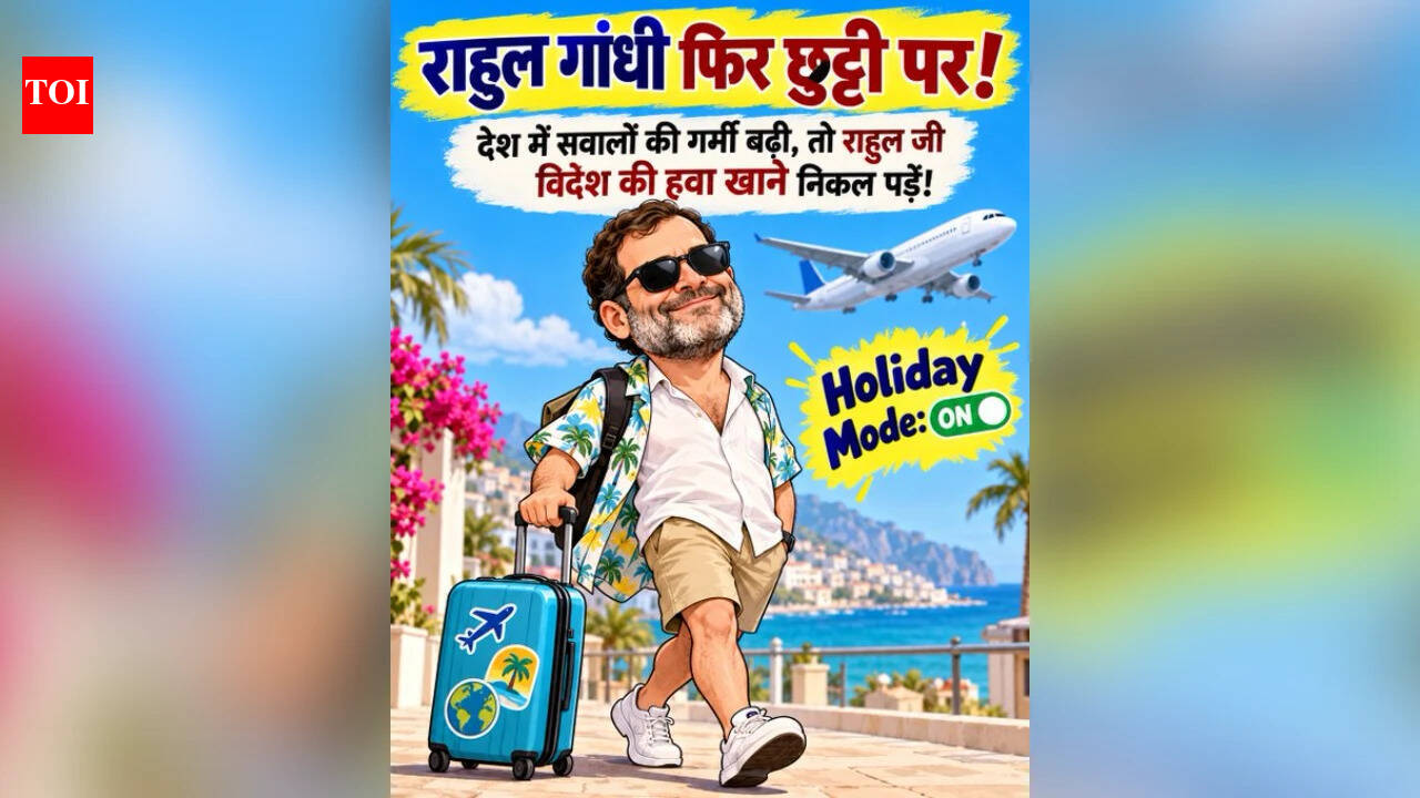 'Holiday mode on': BJP alleges Rahul travelling abroad to meet 'chaos collaborators'