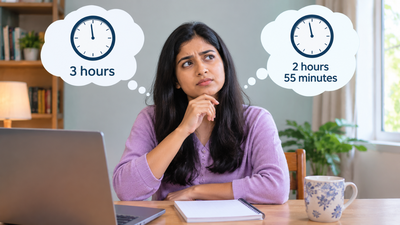 Which sounds longer, 3 hours or 2 hours and 55 minutes? Psychology researchers found that the way time is written can trick the brain into making a surprising judgement