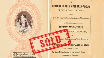Around 1880, a Delhi author published a rare book with 56 photographic reproductions of portraits of Mughal rulers and royal women; 146 years later, a copy sold in Scotland for £16,640, nearly 21 times its highest estimate