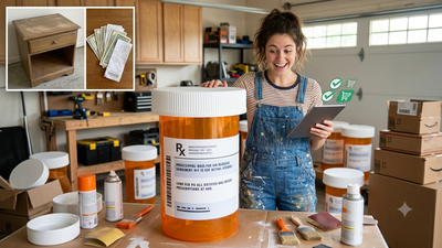 A 23-year-old spent $120 turning a free Facebook Marketplace find into a pill bottle table; the design generated $150,000 in sales in two weeks